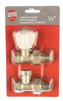 Набор ручной регулировки радиатора прямой 1/2"  Royal Thermo